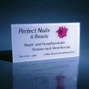 PVC Firmenschild 30x20 Vorlage Perfect Nails